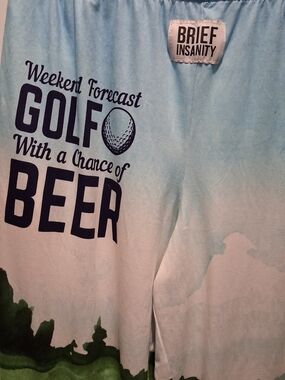 Brief Insanity 'Weekend Forecast Golf With a Chance of Beer' Lounge Pants